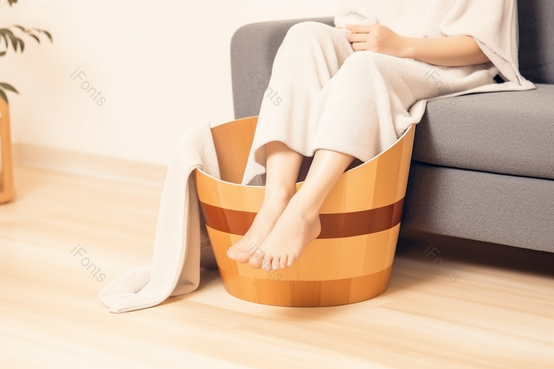 冬季居家女性养生泡脚摄影图,高清,摄影图,摄影图片,图片大全,摄影图免费下载